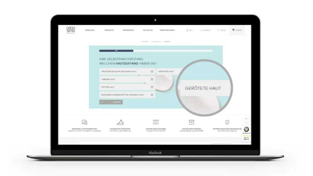 dadosens-konfigurator_Mockup_1.jpg Fragen und Auswahlfelder im Konfigurator für Dado Sens-Produkte
