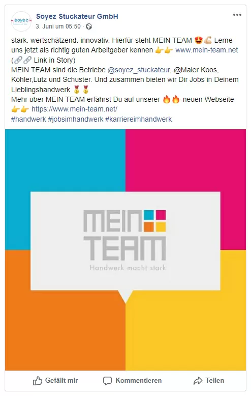 soyez_mein-team.jpg Soyez Facebook Post für Karriereseite MEIN TEAM