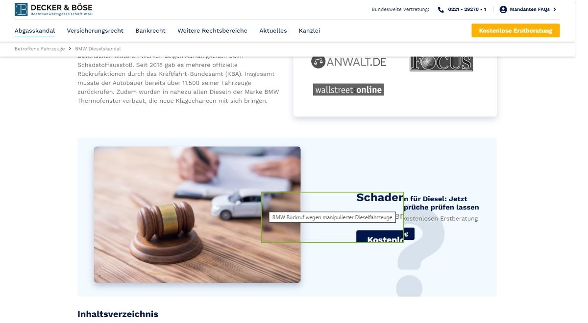 Alts DB Anwälte Definierte Alt-Tags am Beispiel db-anwaelte.de