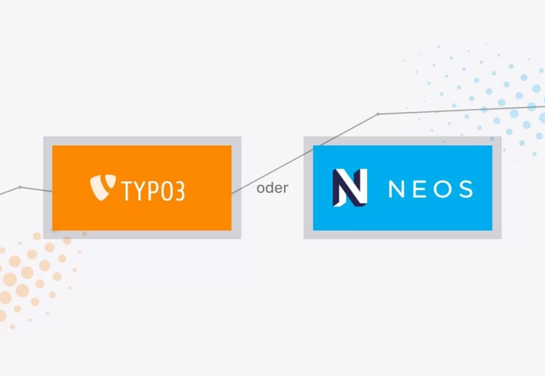 enterprise-content-management-system-typo3-oder-neos Eine Grafik, die Typo3 gegen Neos stellt.