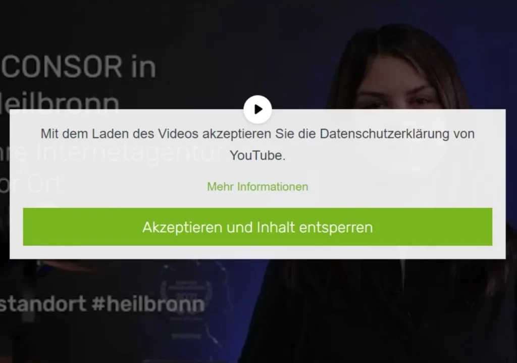 Darstellung eines Content-Blockers. Darstellung eines Content-Blockers.