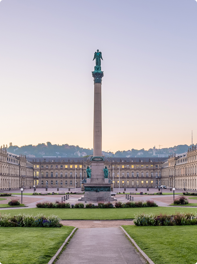 Der Schlossplatz in Stuttgart