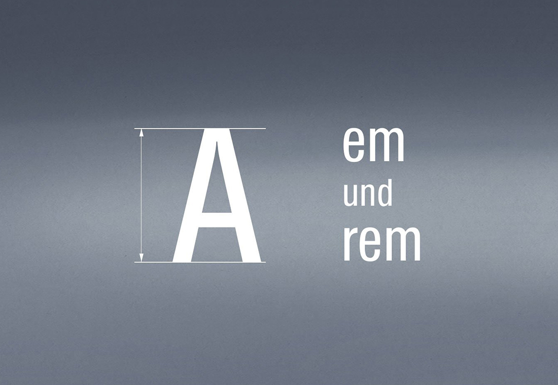 Vergleich von rem und em