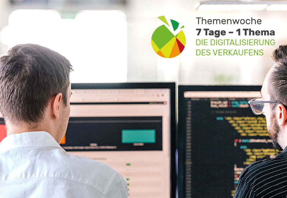 Zwei Programmierer von hinten am Arbeiten vor zwei Monitoren