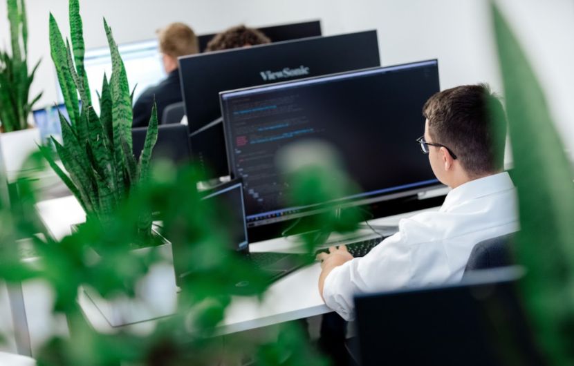 WordPress-Update-Mitarbeiter-arbeitet WordPress Update Mitarbeiter arbeitet